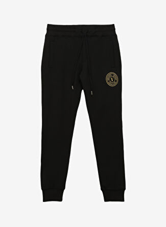 Versace Jeans Couture Lastikli Bel Lastikli Paça Chino Siyah Erkek Pantolon 75GAAT06CF06TG89