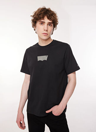 Levis Siyah Erkek Normal Baskılı T-Shirt A2082-0147_SS RELAXED FIT TEE YS BW