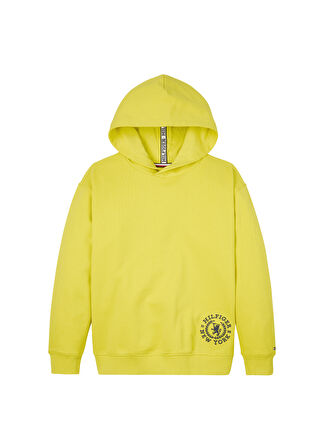 Sarı Erkek Çocuk Sweatshirt CREST LOGO HOODIE