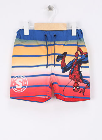 Name İt Koyu Mavi Erkek Çocuk Şort Mayo NMMMELVIN SPIDERMAN LONG SWIMSHORTS