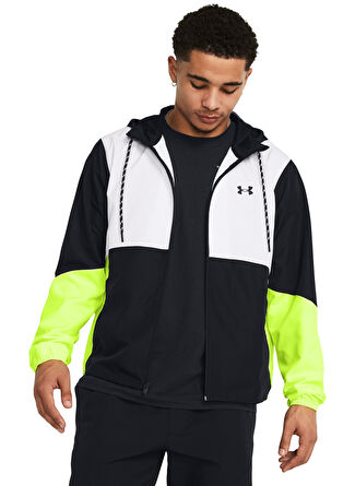 Under Armour Siyah Erkek Kapüşon Yaka Bol Kesim Rüzgarlık 1382875-002 UA Legacy Windbreaker