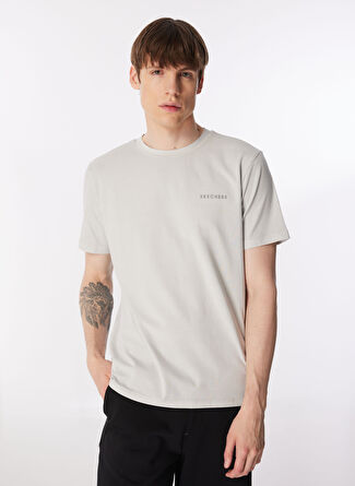 Мужская футболка Skechers S241166-035 Organic Coll. M Short S Bisiklet Yaka Regular Fit