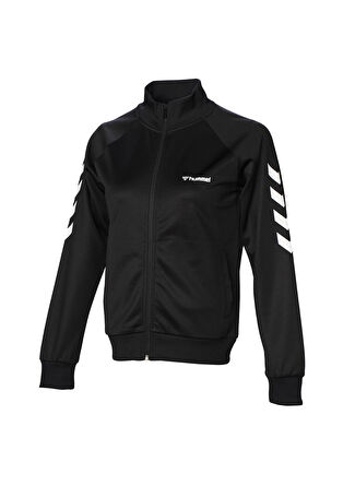 Hummel Siyah Kadın Dik Yaka Regular Fit Baskılı Zip Ceket 921773-2001 HMLGENESA ZIP JACKET