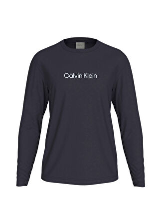 Calvin Klein Bisiklet Yaka Mavi Erkek T-Shirt K10K112396CHW