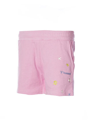 Hummel Lastikli Bel Normal Pembe Kız Çocuk Şort 931789-3505-HMLBUNNY SHORTS