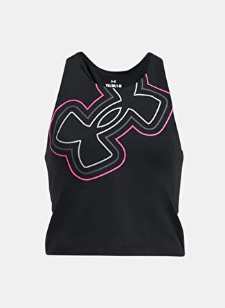 Under Armour Düz Mor Kız Çocuk Atlet 1384210-001-Motion Branded Crp Tank