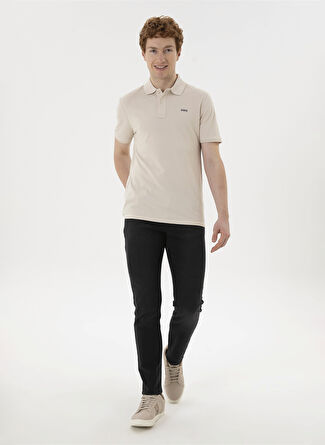 U.S. Polo Assn. Siyah Erkek Düz Paça Slim Fit  Denim Pantolon DIAGON24Y-S