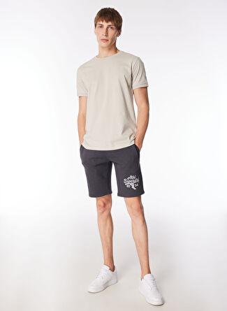 Superdry Rahat Lacivert Erkek Sweat Şort M7110437AAGT_ATHLETIC COLL GRAPHIC