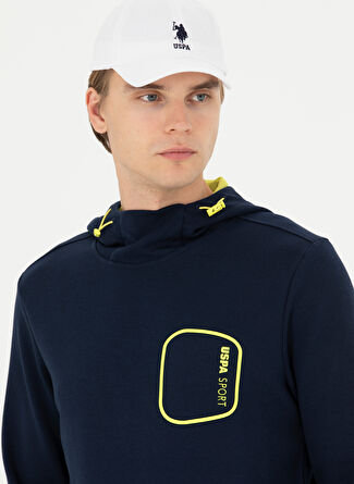 U.S. Polo Assn. Lacivert Erkek Kapüşon Regular Fit Sweatshirt RC-NAKO