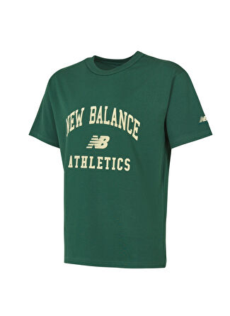 Мужская футболка New Balance Bisiklet Yaka Standart Fit MNT1402-GRN-NB