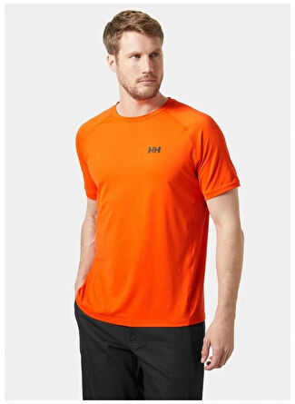 Helly Hansen Turuncu Erkek Bisiklet Yaka T-Shirt HHA.34418_HP OCEAN   2.0