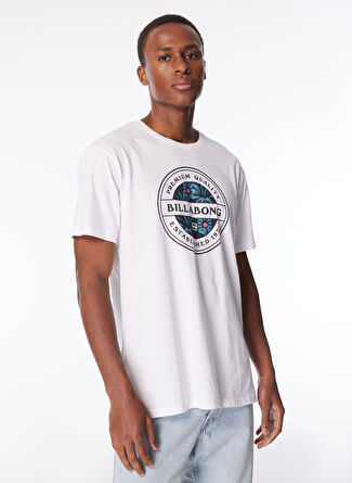 Billabong EBYZT00168_ROTOR FILL SS Beyaz Erkek Bisiklet Yaka Regular Fit Desenli T-Shirt