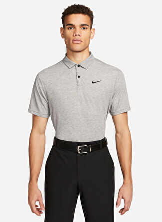 Мужская футболка Nike Düz Polo DV3123-010 M NK DF TOUR POLO HEATHE