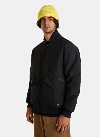 Мужская куртка Vans Normal Düz VN000HNEBLK1-Clifton Down Bomber