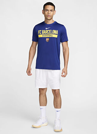 Мужская футболка Nike Normal Düz DZ4653-455 FCB M NK DF PRTC RTL SS