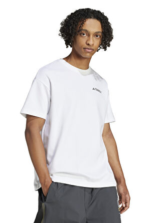 Мужская футболка adidas JD5956 NG U AR B GFX T Yuvarlak Yaka Loose Fit Baskili