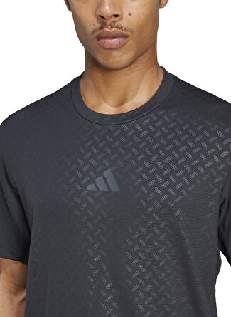 Мужская футболка adidas JI8215 POWER 3S TEE Yuvarlak Yaka Slim Fit Desenli