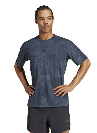 Мужская футболка adidas JP3340 POWER AOP TEE Yuvarlak Yaka Regular Fit Desenli
