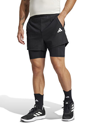 Мужские шорты Adidas Slim Fit Düz JE5665 GYM+ 2in1 SHORT