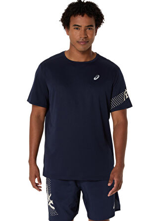 Мужская футболка Asics 2011D239-400 ASICS ICON SS TOP Yuvarlak Yaka Normal Kalip