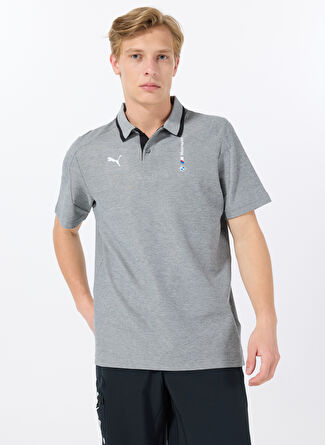 Мужская футболка Puma 62415403 BMW MMS Polo Medium Gray H Regular Fit