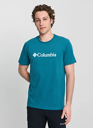 Мужская футболка Columbia 9110141364CS0287 Turkuaz Normal
