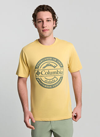 Мужская футболка Columbia 9120871715CS0387 Sari Normal Baskili