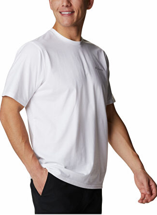 Мужская футболка Columbia 1931161010AO0805 SUN TREK SHO Bisiklet Yaka Normal Kalip Düz