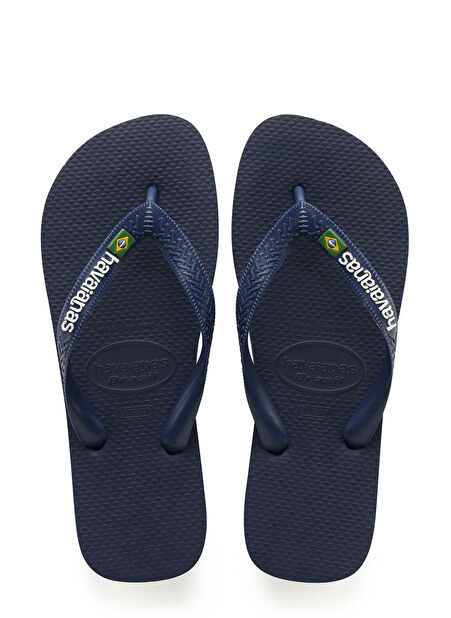 Havaianas Koyu Lacivert Erkek Terlik BRASIL LOGO -1