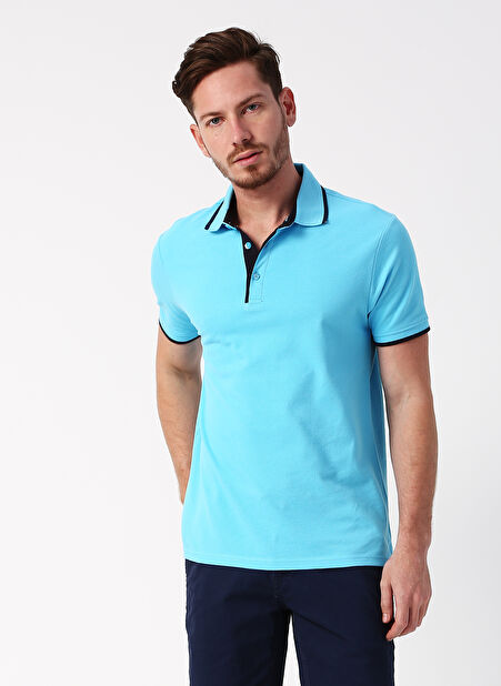 Limon Turkuaz Polo T-Shirt -1