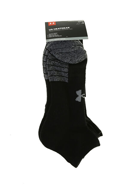 1346753-UA Heatgear Locut Siyah - Gri Çorap -1