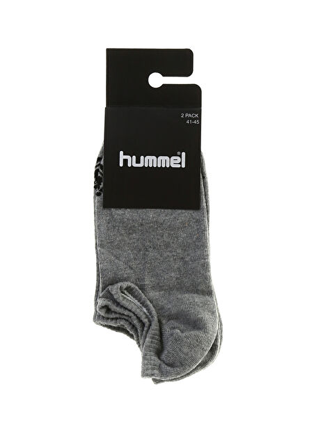 Hummel Gri Unisex 2li Spor Çorap HMLMINI NEW 2PK SOCKS -1