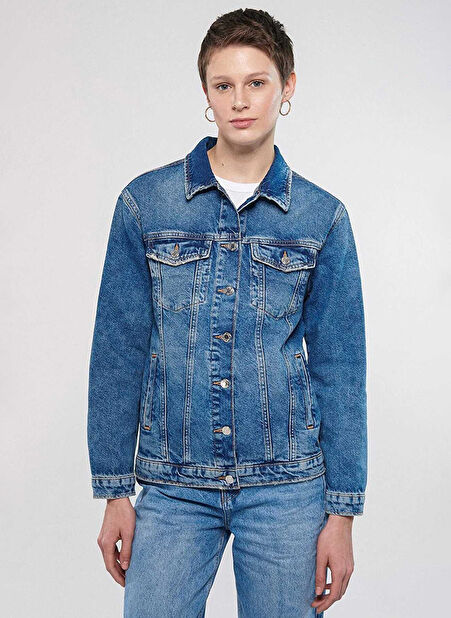 Kadın Boyfriend Denim Ceket 110154-30868 -1