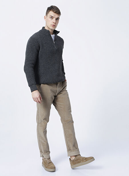 Fabrika Comfort Normal Bel Normal Paça Vizon Erkek Chino Pantolon CM P 448 -1