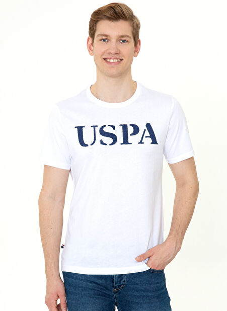 U.S. Polo Assn. Bisiklet Yaka Beyaz Erkek Polo T-Shirt GEARTIY022 -1