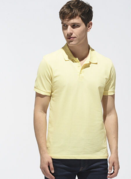 People By Fabrika Sarı Erkek T-Shirt PFESS22TS0001 -1