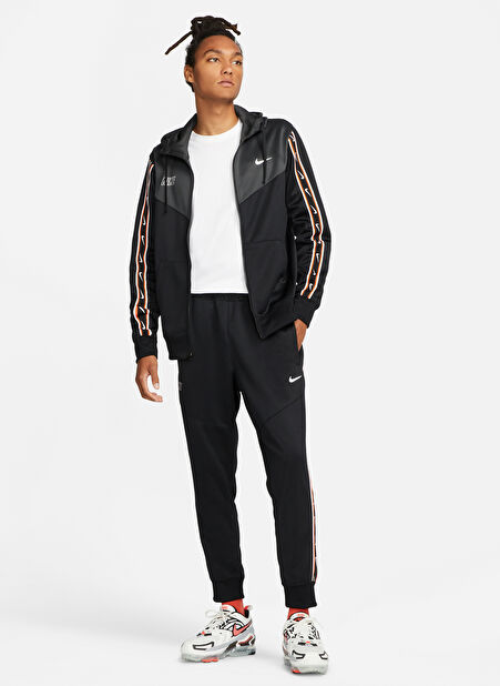 Nike Siyah Erkek Düz Eşofman Altı DX2027 010 M NSW REPEAT SW PK JOGGE -1