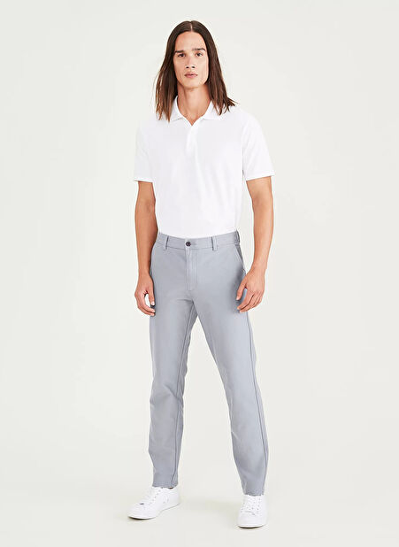 Smart 360 Comfort Knit Chino Gri Erkek Slim Fit Pantolon A1419-0007 -1