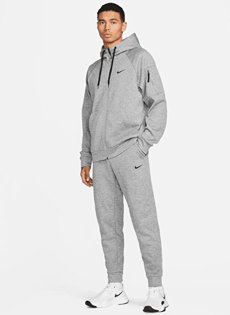 DQ5405-063 M NK TF PANT TAPER Siyah - Gri - Gümüş Lastikli Paça Standart Fit Erkek Eşofman Altı -1