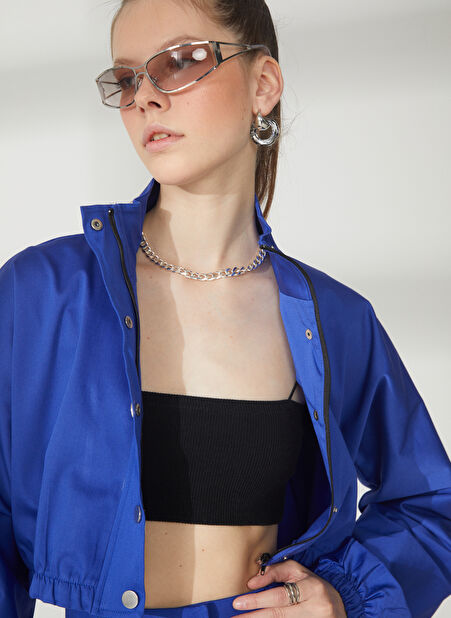 Black On Black Saks Kadın Düz Yaka Loose Fit Gömlek K-LAVINA -1