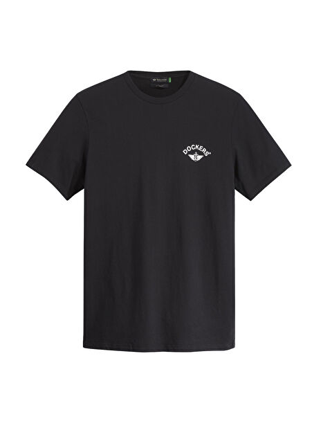 Dockers Bisiklet Yaka Siyah Erkek T-Shirt A1103-0168 -1