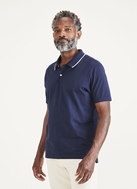 Dockers Bisiklet Yaka Lacivert Erkek T-Shirt A3027-0007 -1