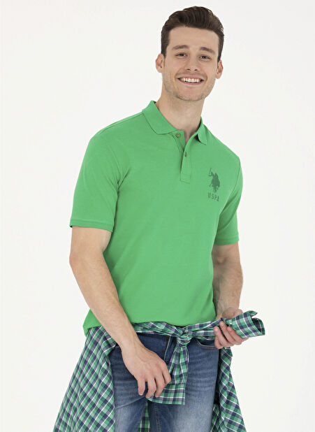 U.S. Polo Assn. Polo Yaka Yeşil Erkek T-Shirt JAMA -1