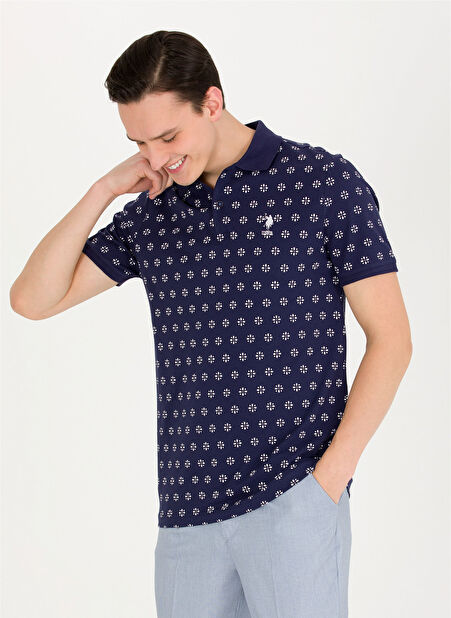 U.S. Polo Assn. Normal Bel Normal Paça Havuç Mavi Erkek Pantolon VARUS -1