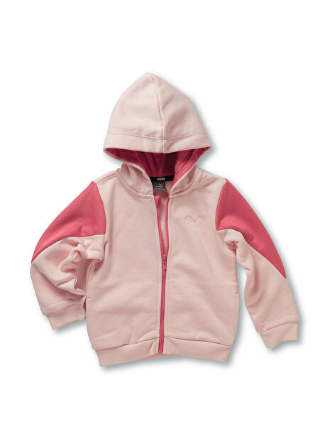 Puma Pembe Erkek Çocuk Fermuarlı Uzun Kollu Eşofman Takımı 67148323 ESS Baby Jogger TR -1