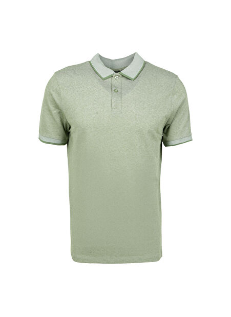 Altınyıldız Classics Yeşil - Beyaz Erkek Polo T-Shirt 4A9000000003 -1