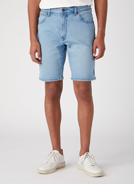 Wrangler Texas Jean Şort Erkek Normal Bel Regular Fit Denim Şort W11CHN42N -1