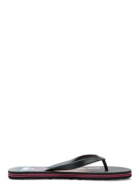 Quiksilver Siyah - Turuncu Erkek Terlik AQYL101287 MOLOKAI WORDBLOCK -1