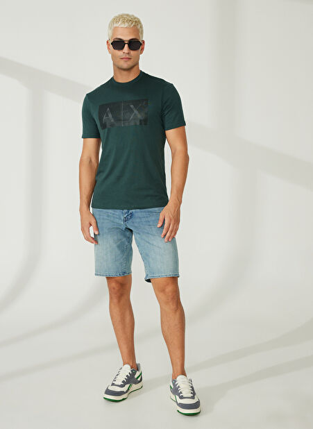 Armani Exchange Rahat Erkek Denim Şort 3RZJ65 1500-INDIGO DENIM -1