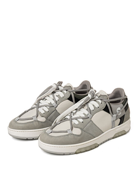 Off Play Bej - Gri Erkek Deri Sneaker X-M-SORRENTO 1-NB 71 -1